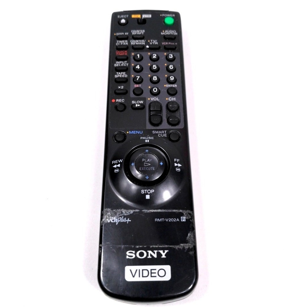 Vtg 1997 Sony RMT-V202A Remote Control SLV-775HF 4-Head Hi-Fi Stereo VHS VCR OEM